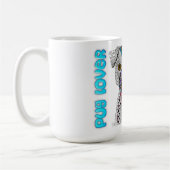 Cute Carlin Amoureux des chiens Mug (Gauche)