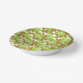 Cute Carnivorous Venus Flytrap Floral Pattern Papieren Kommen (Gebogen)