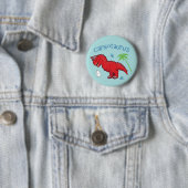Cute Carnotaurus Ronde Button 5,7 Cm (In situ)