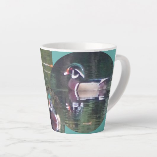 Cute Carolina Canard Conception Latte Mug (Angle droit)
