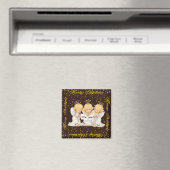 Cute Caroling Angels Magnets Magneet (Insitu (Vaatwasser))