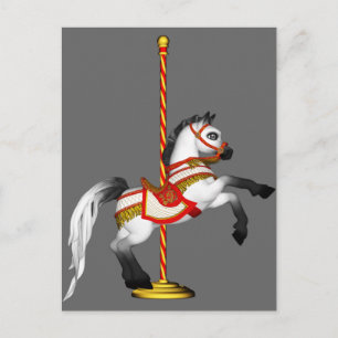 Cute Carousel Horse 1med Briefkaart