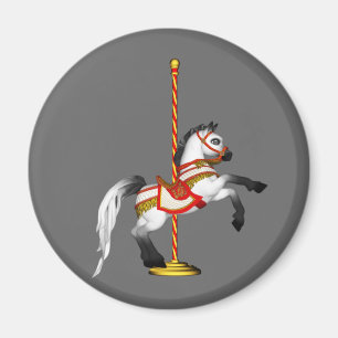 Cute Carousel Horse 1med Magneet