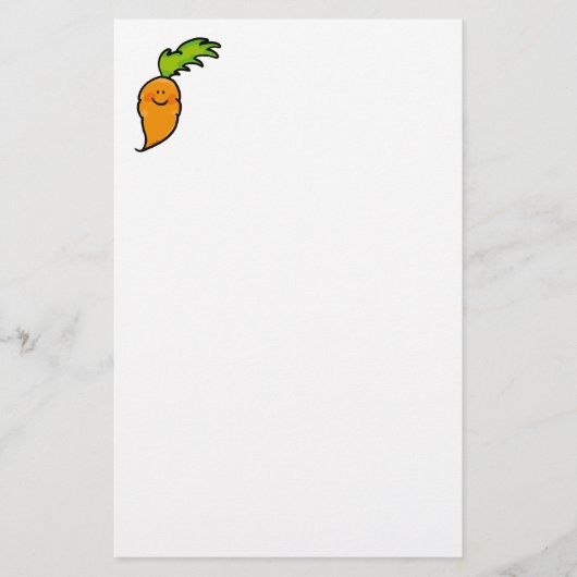 Cute carrot briefpapier (Voorkant)
