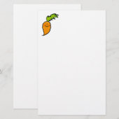 Cute carrot briefpapier (Voorkant / Achterkant)