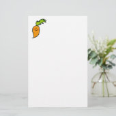 Cute carrot briefpapier (Staand voorkant)