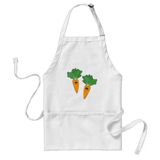 Cute Carrots Apron Standaard Schort (Voorkant)