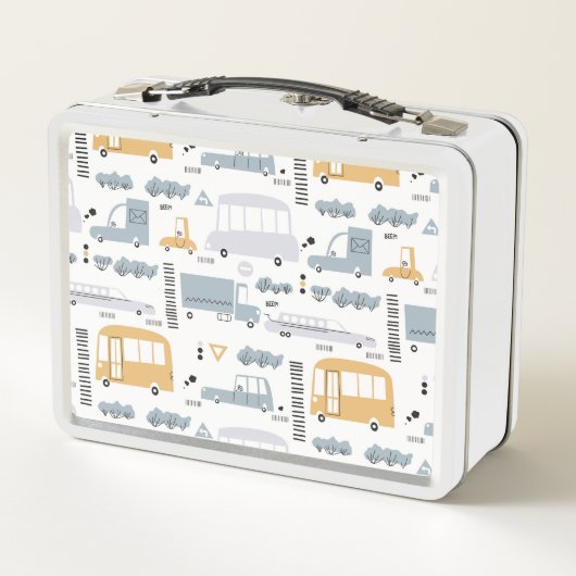 Cute Cars in Traffic Pattern (Achterkant)