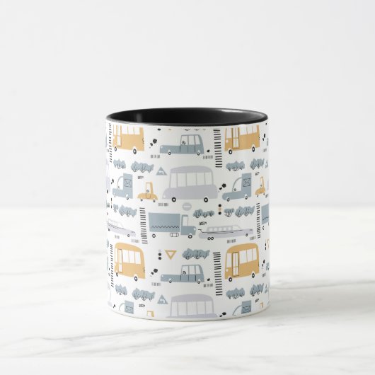 Cute Cars in Traffic Pattern Mok (Midden)