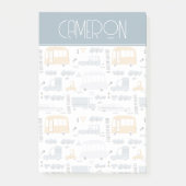 Cute Cars in Traffic Pattern Post-it® Notes (Voorkant)