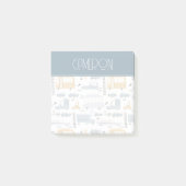 Cute Cars in Traffic Pattern Post-it® Notes (Voorkant)