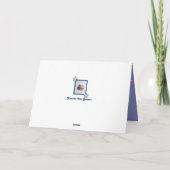 Cute Carte de remerciements avec Basset et Rock - (Dos)