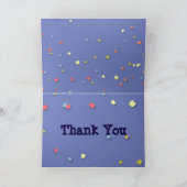 Cute Carte de remerciements avec Basset et Rock - (Intérieur)