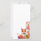 Cute Carte de remerciements couleur aquarelle Fox (Dos)