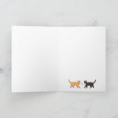 Cute Carte de remerciements de chats (Intérieur)