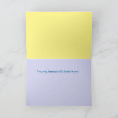 Cute Carte de remerciements singe (Intérieur)