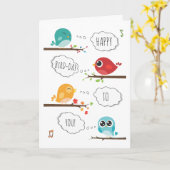 CUTE CARTE DE SALUT D'ANNIVERSAIRE (Fleur jaune)