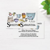 Cute carte de visite de boulangerie ingrédients de (Bureau)