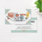 Cute carte de visite de boulangerie ingrédients de (Bureau)