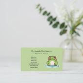 Cute Carte de visite de grenouille (Debout devant)