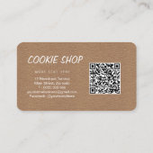 Cute Carte de visite de la Boutique de biscuits au (Dos)