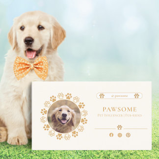 Cute Carte de visite d'influence pour animaux de c