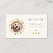 Cute Carte de visite d'influence pour animaux de c (Devant)