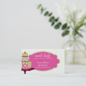 CUTE CARTE DE VISITE gâteaux sucrés boulangerie ch (Debout devant)