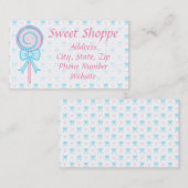 Cute Carte de visite Lollipop (Devant / Derrière)