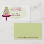 CUTE CARTE DE VISITE pâtisserie pâtisserie chaux r (Devant / Derrière)