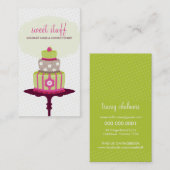 CUTE CARTE DE VISITE pâtisserie pâtisserie chaux r (Devant / Derrière)