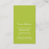 CUTE CARTE DE VISITE pâtisserie pâtisserie chaux r (Dos)