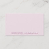 CUTE CARTE DE VISITE :: pâtisseries sucrées boulan (Dos)