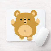 Cute Cartoon Affectionate Beer mousepad Muismat (Met muis)
