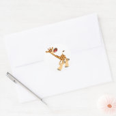 Cute Cartoon Ambling Giraffe Sticker (Envelop)