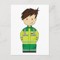 Cute Cartoon Ambulance EMT