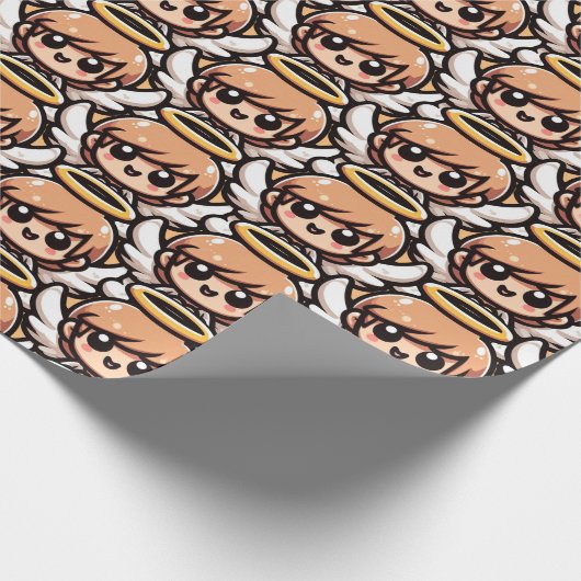 Cute Cartoon Angel Cadeaupapier (Hoek)