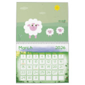 Cute Cartoon Animals & Children Illustrations Kalender (Mar 2026)