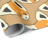 Cute Cartoon Art Red Panda Patroon Cadeaupapier (Rol Hoek)