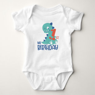 Cute Cartoon Baby Dinosaurs 1e Baby Romper