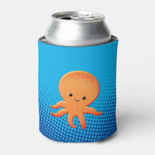 Cute Cartoon Baby Octopus Blikjeskoeler