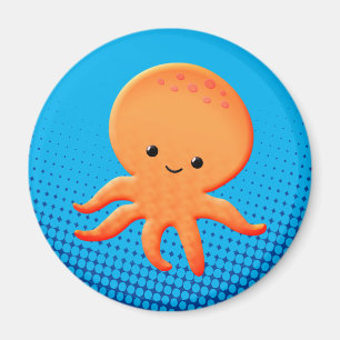 Cute Cartoon Baby Octopus Magneet