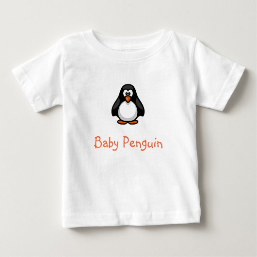 Cute Cartoon Baby Penguin met Bright Nose (Voorkant)