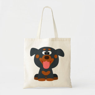 Cute Cartoon Baby Rottweiler Bag Tote Bag