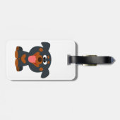 Cute Cartoon Baby Rottweiler Bagagelabel (Achterkant horizontaal)