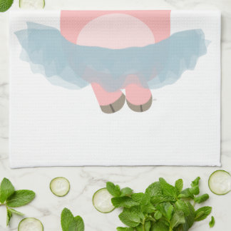 Cute Cartoon Ballerina Cochon Serviette de cuisine