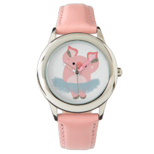 Cute Cartoon Ballerina Pig Watch Horloge