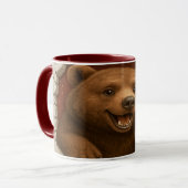 Cute Cartoon Bear Mug Printable | Adorable Animal  (Devant gauche)