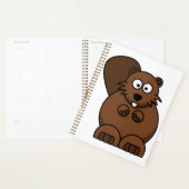 Cute Cartoon Beaver Funny Bois Animal (Devant avec enveloppe)