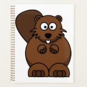 Cute Cartoon Beaver Funny Bois Animal (Devant)